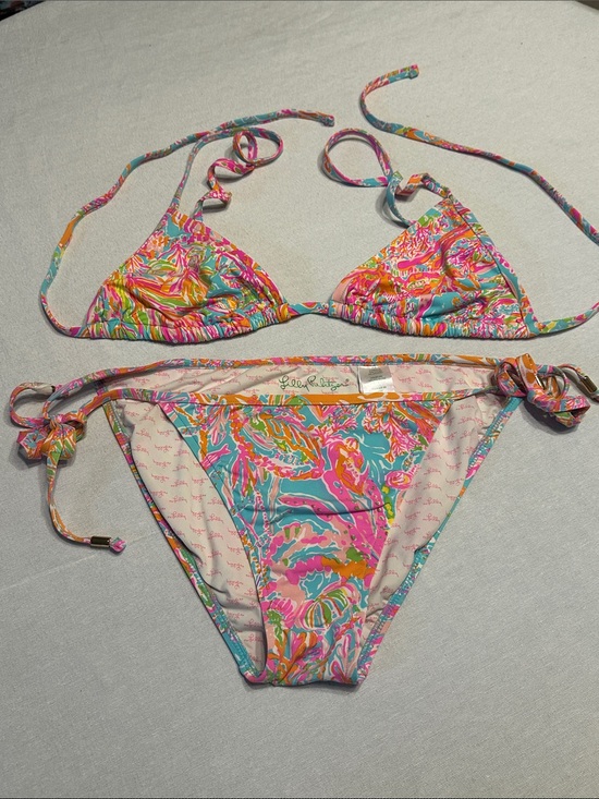 Lilly Pulitzer Other - Lilly Pulitzer Splash Dance Multicolor Tropical Print String Bikini